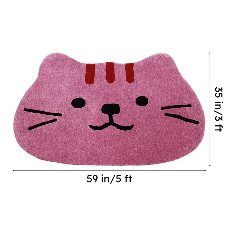 Meow Wool Carpet - Pink media 6