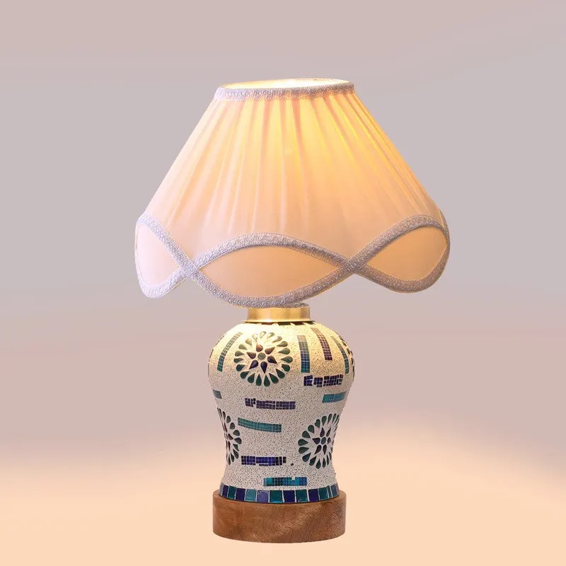 Sonara Pleated Wooden Table Lamp media 6