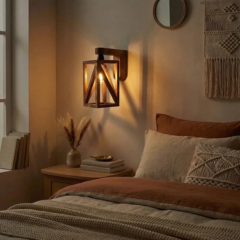 Ocelis Wooden Wall Lamp media 3