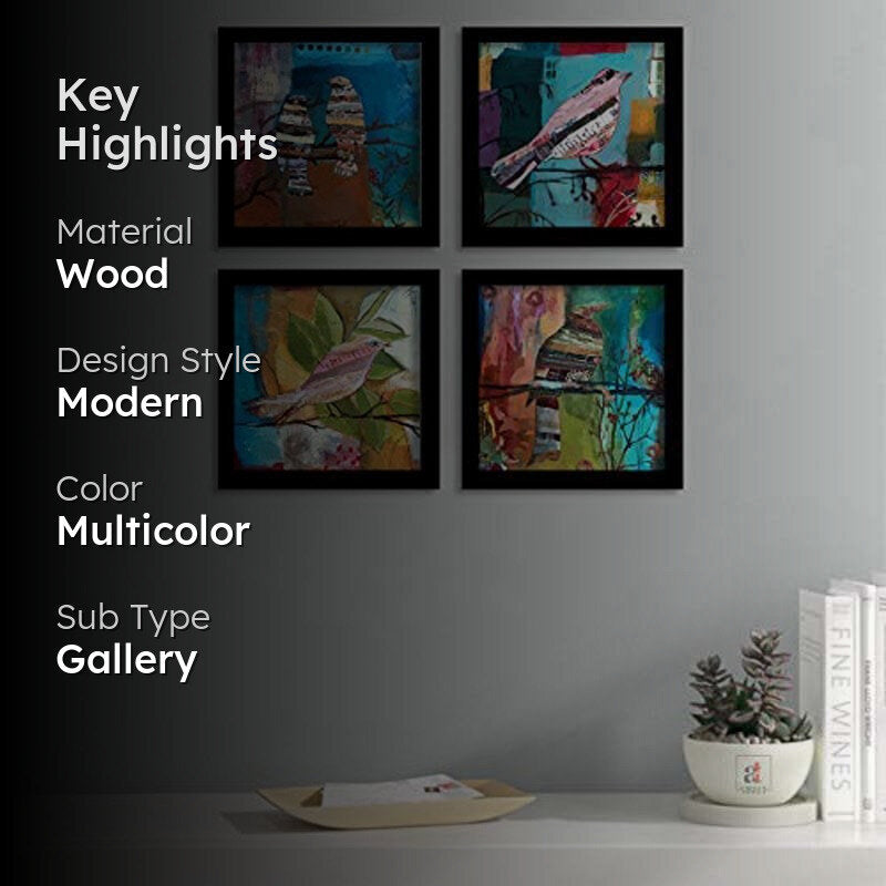Birds All Over Wall Art - Set Of Four media 2