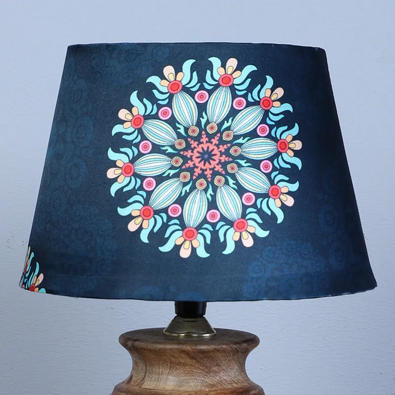Toile Palmer Printed Mango Wood Table Lamp - Multicolor media 3