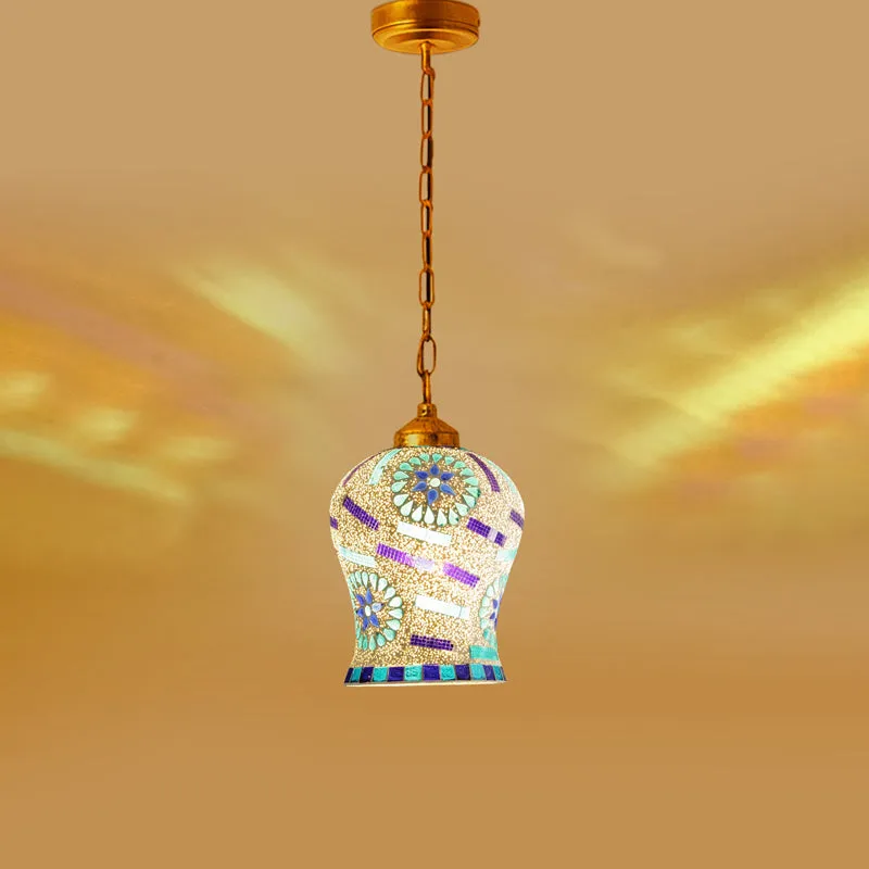 Mosaic Flora Glass Ceiling Lamp media 6