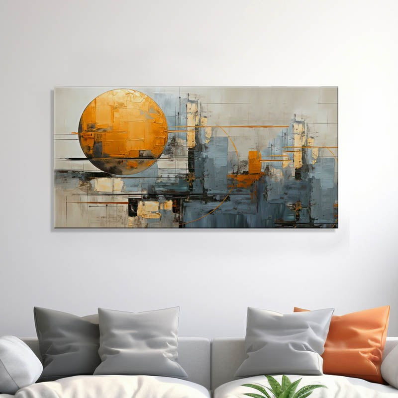 Modern Industrial Cityscape Wall Painting