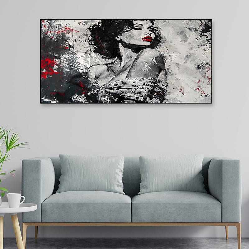 Monochrome Beauty Canvas Wall Painting