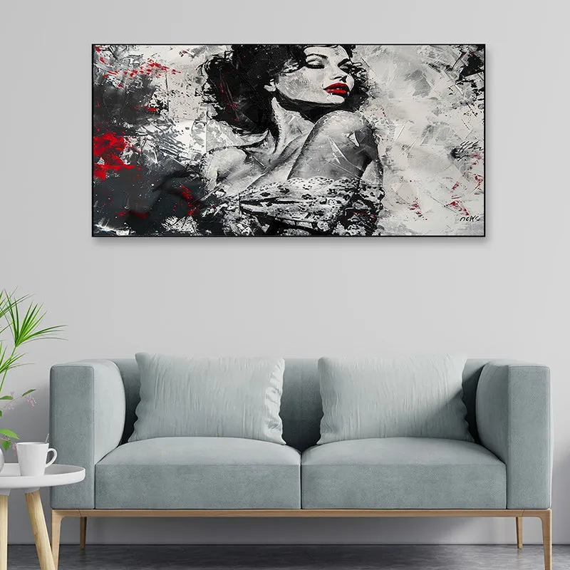 Monochrome Beauty Canvas Wall Painting media 1