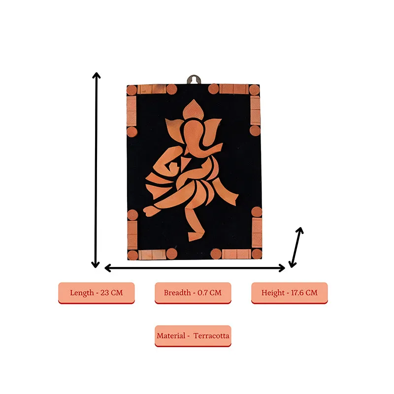Nritya Vinayak Terracotta Wall Art media 8