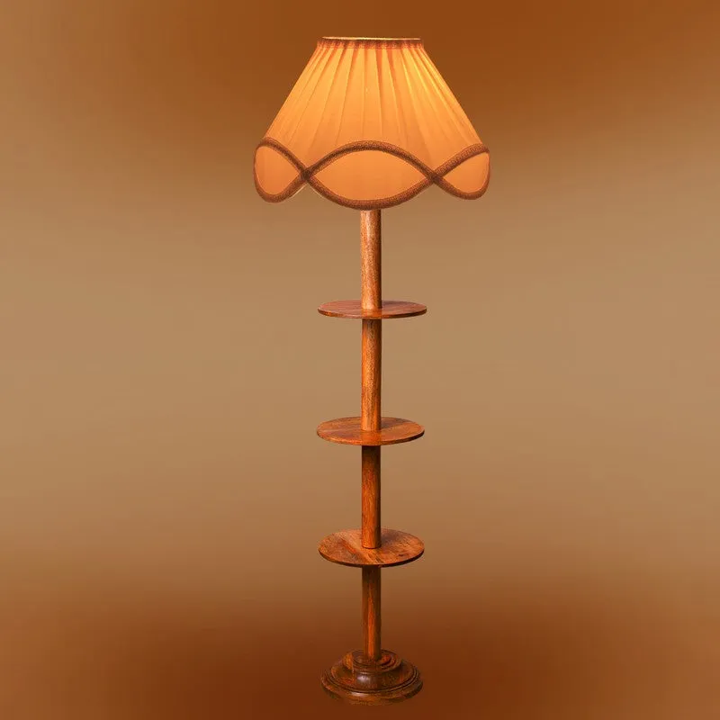 FloraPrism Wooden Floor Lamp - White media 7