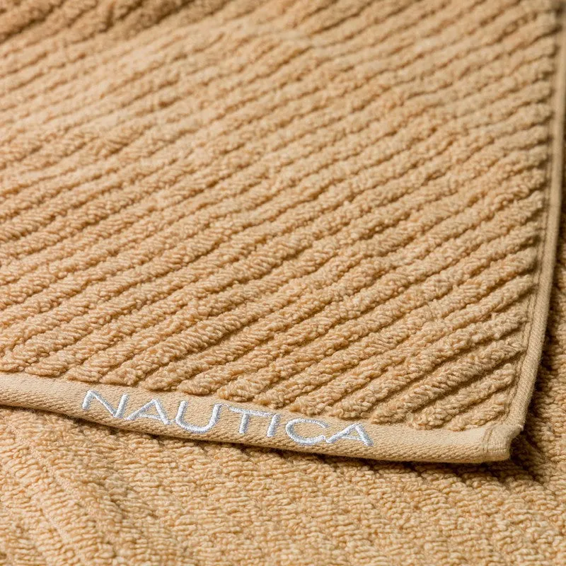 Nautica Riviera Soft Cotton Hand & Face Towel (White & Yellow) - Set Of Eight media 7