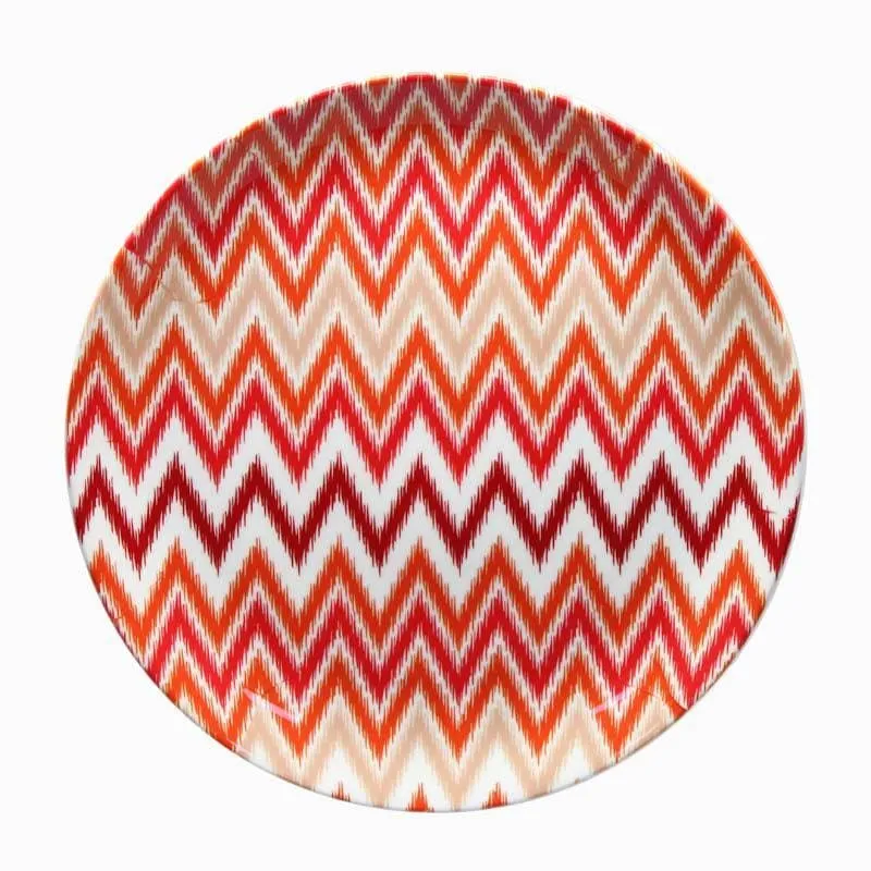 Dazzling Wavy Ikkat Decorative Plate media 5