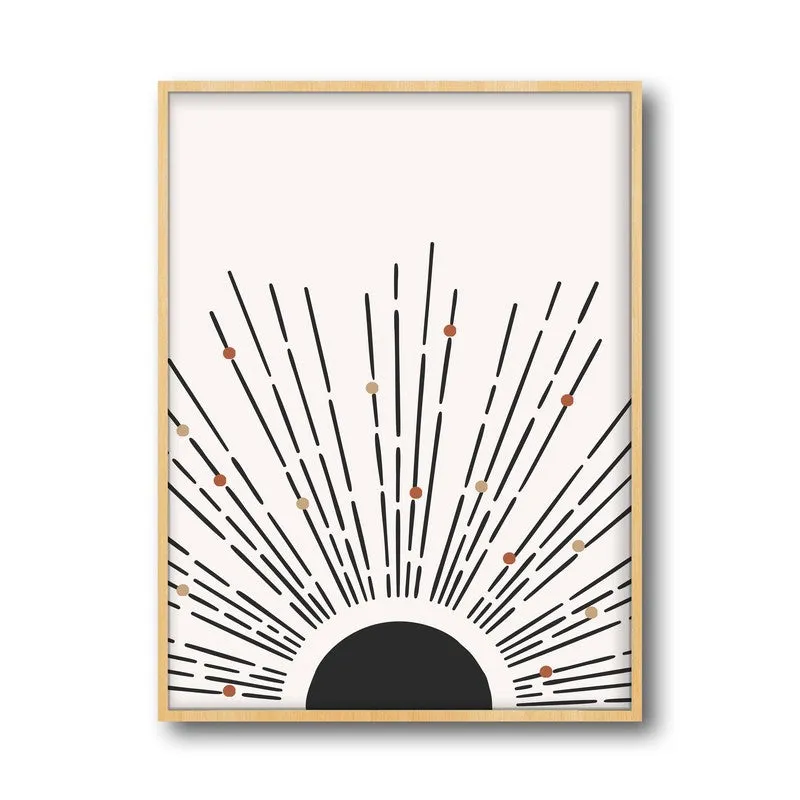 Raggio Archival Canvas Wall Art - Natural Brown Frame media 5