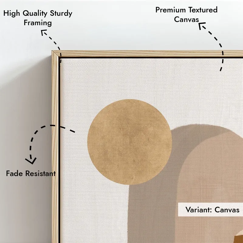 Steps to Serenity Canvas Wall Painting With Brown Frame media 7