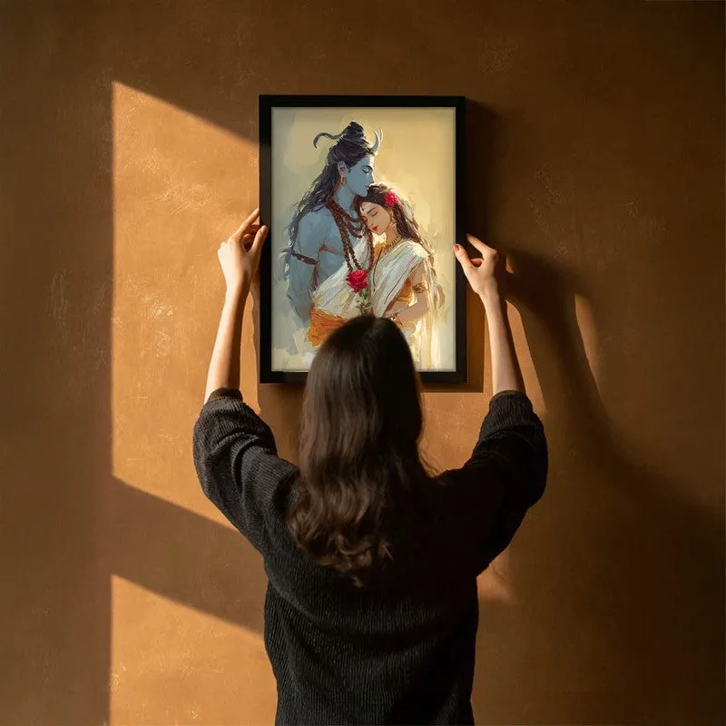 Lord Shiva and Parvati Archival Paper Wall Art media 6