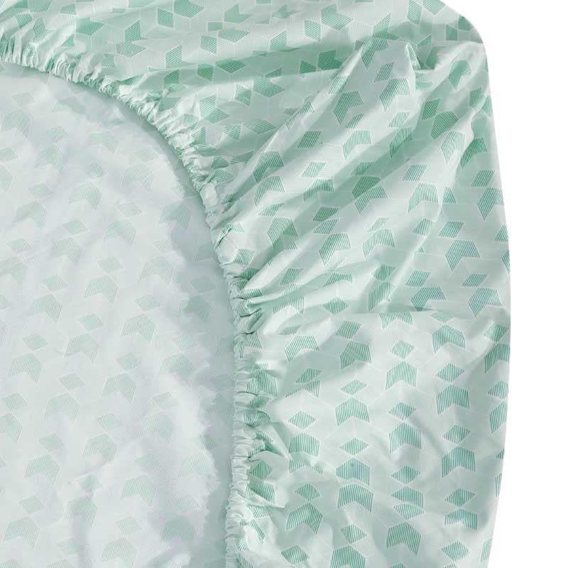 Miniature Mosaic - Turquoise Microfiber Bedsheet - 300 GSM media 6