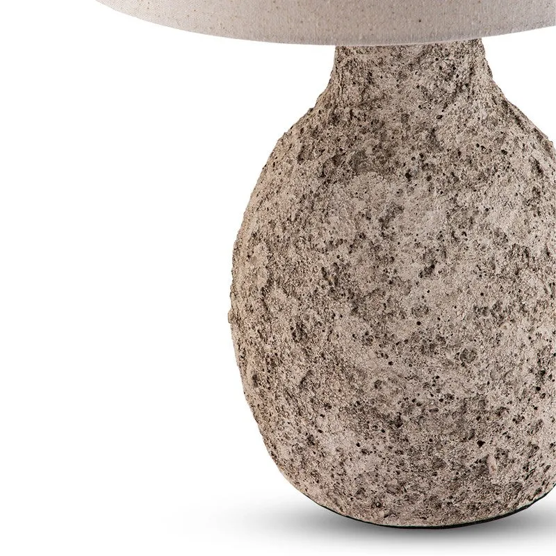 AarviDecor Morvella Accent Fabric Table Lamp - Grey media 5