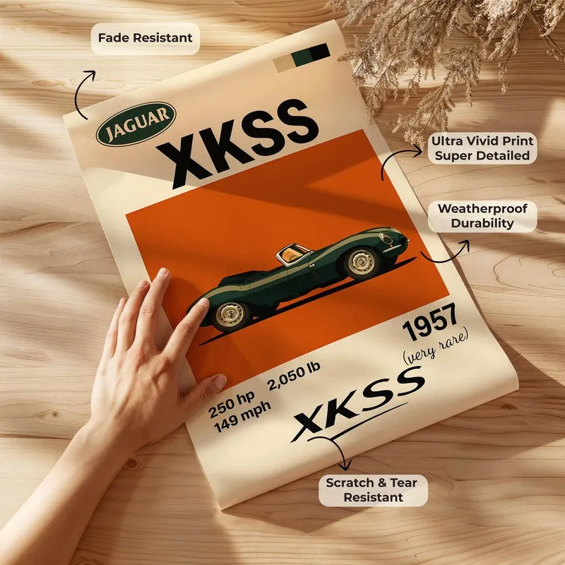 Jaguar XKSS Legacy Wall Poster media 7