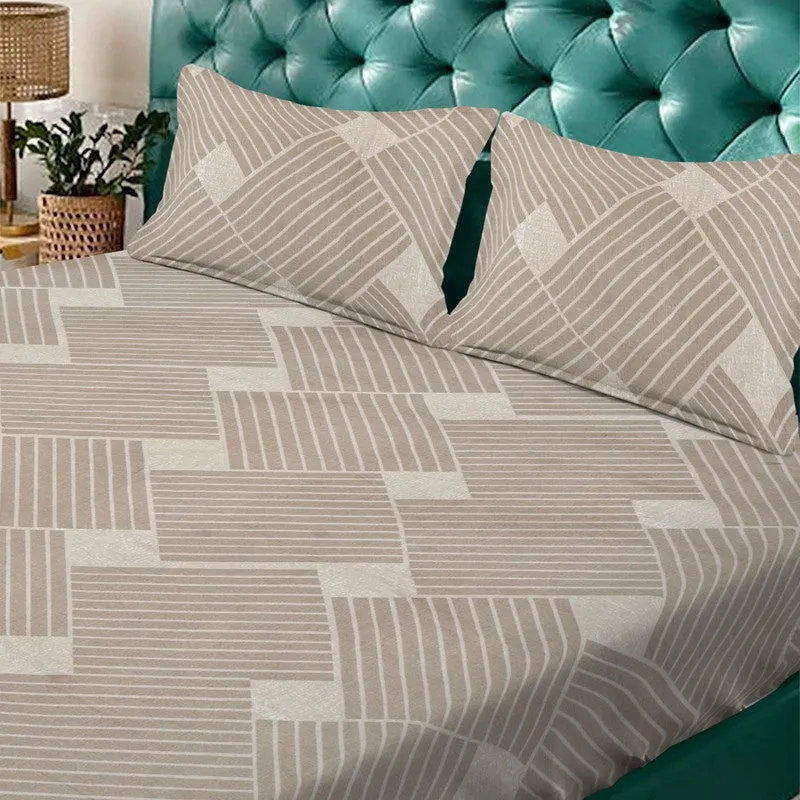 ToneNest Bedsheet (Beige)- 300 GSM media 4