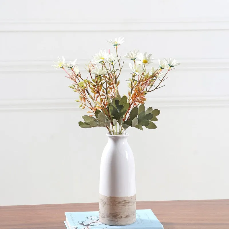 Autumn Daisy Artificial Flowers - White media 1