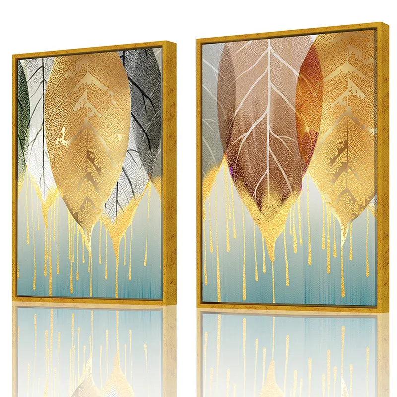 Leaf Drip Wall Art - Set Of Two media 3