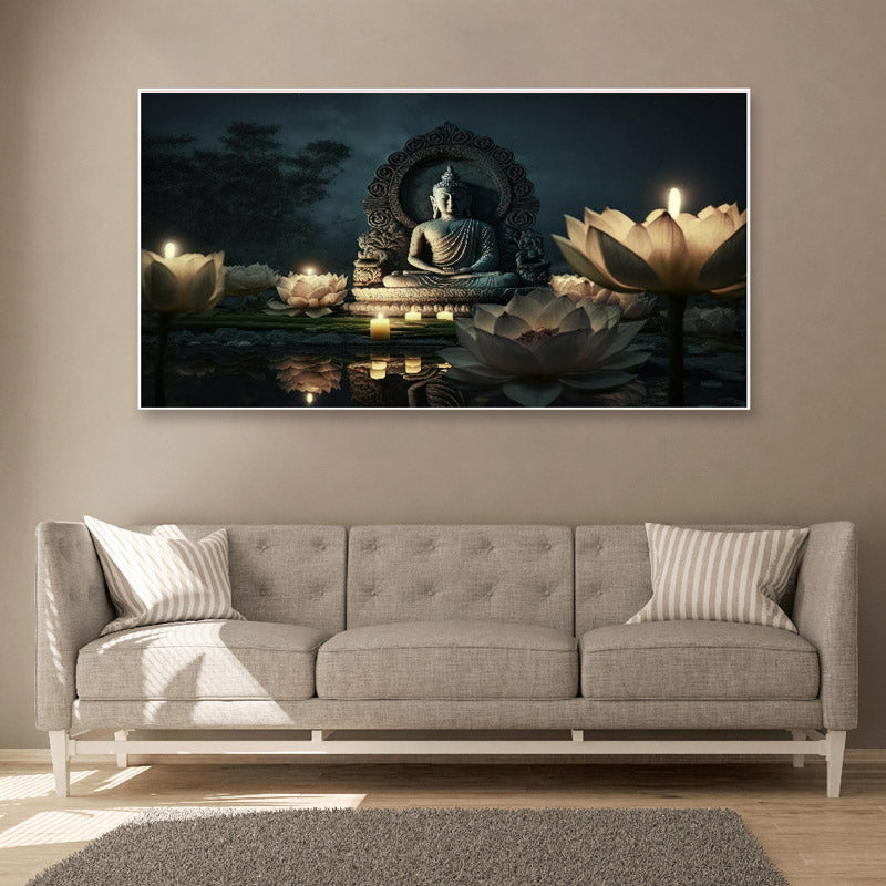 Eternal Tranquility Buddha Wall Painting
