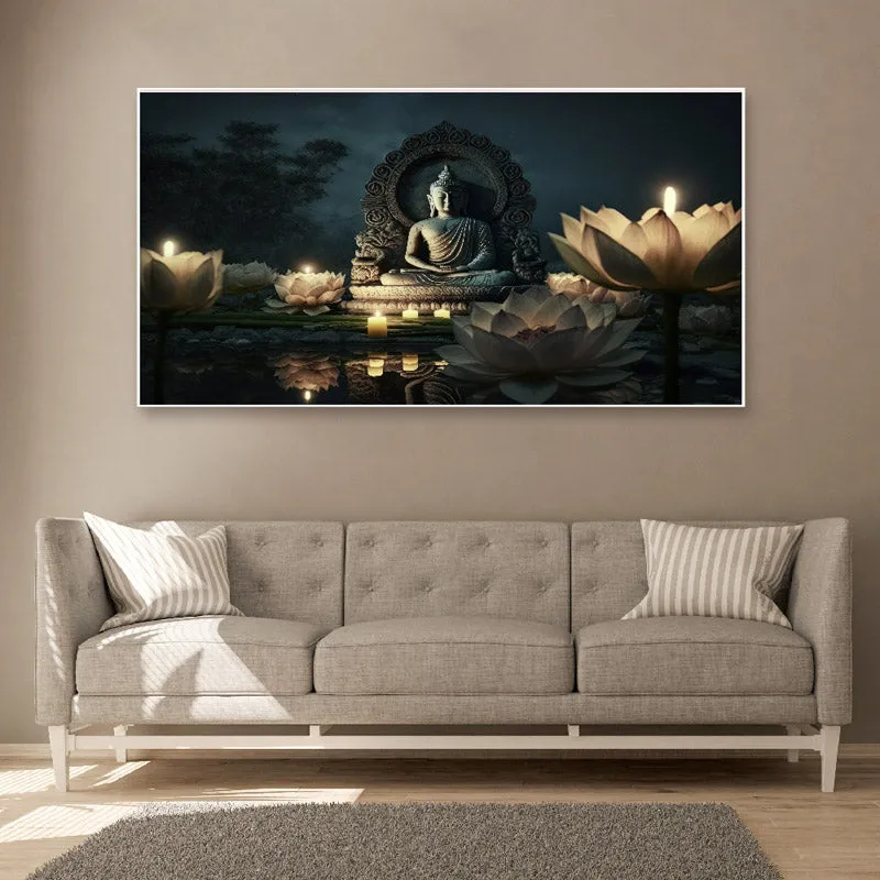 Eternal Tranquility Buddha Wall Painting media 1