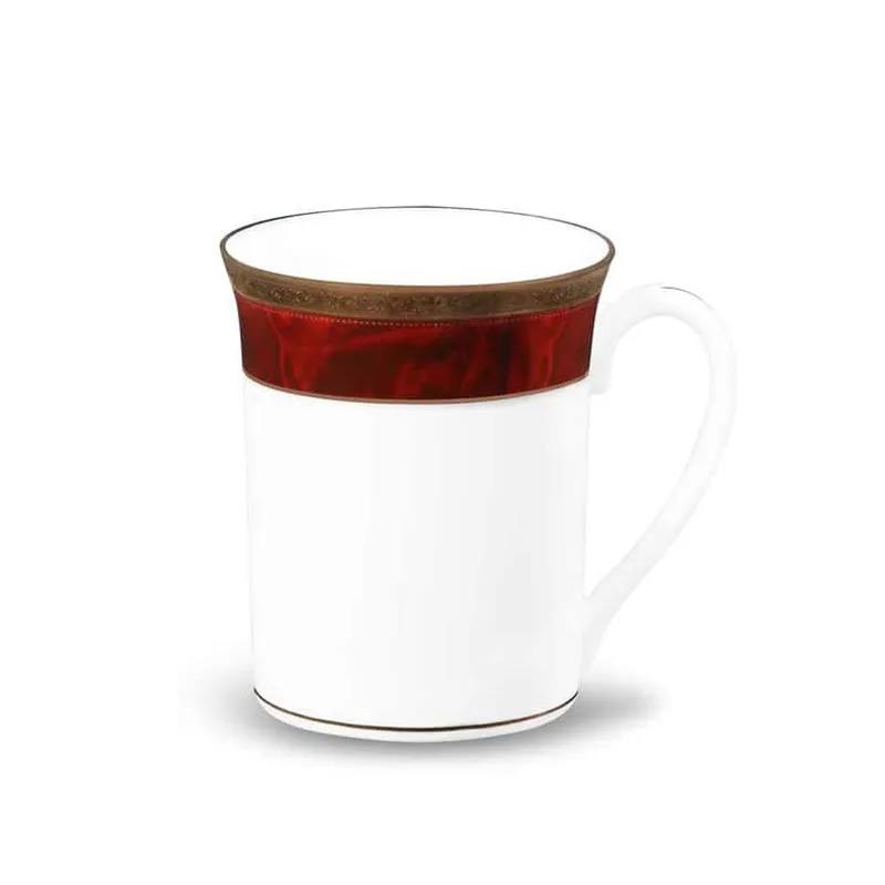 Noritake Majestic Porcelain Coffee Mug (Burgundy) - 280 mL media 7