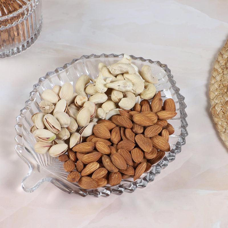 Leafy Decorative Glass Platter media 3