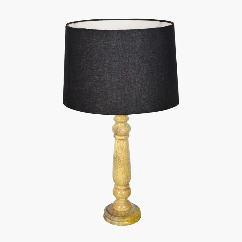 AuraLoom Decorative Mood Wooden Table Lamp - Grey media 4