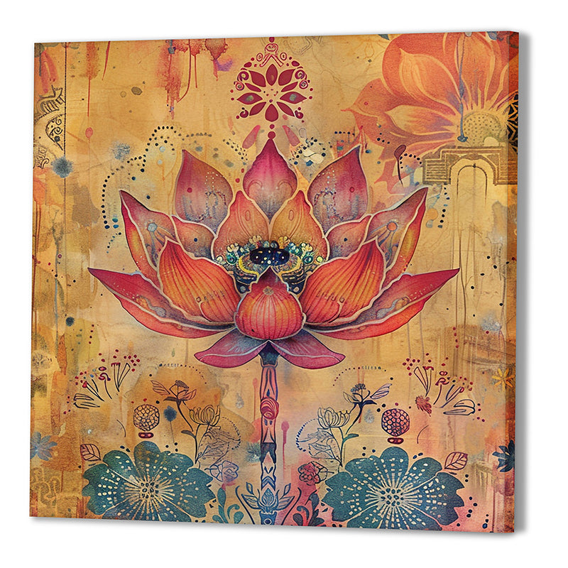 Lotus Meditation Wall Art media 3