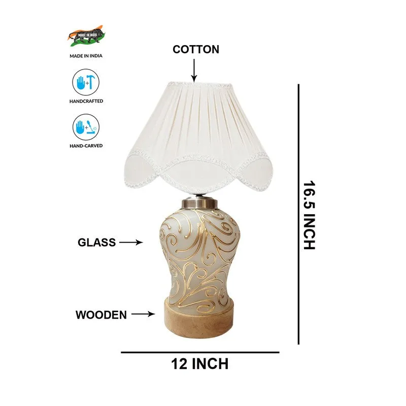 Lumithra Arc Wooden Table Lamp - OffWhite media 7