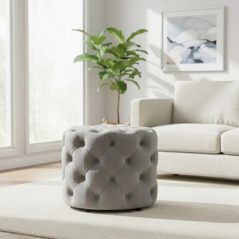 Elvixa Seatix Ottoman - Grey media 1