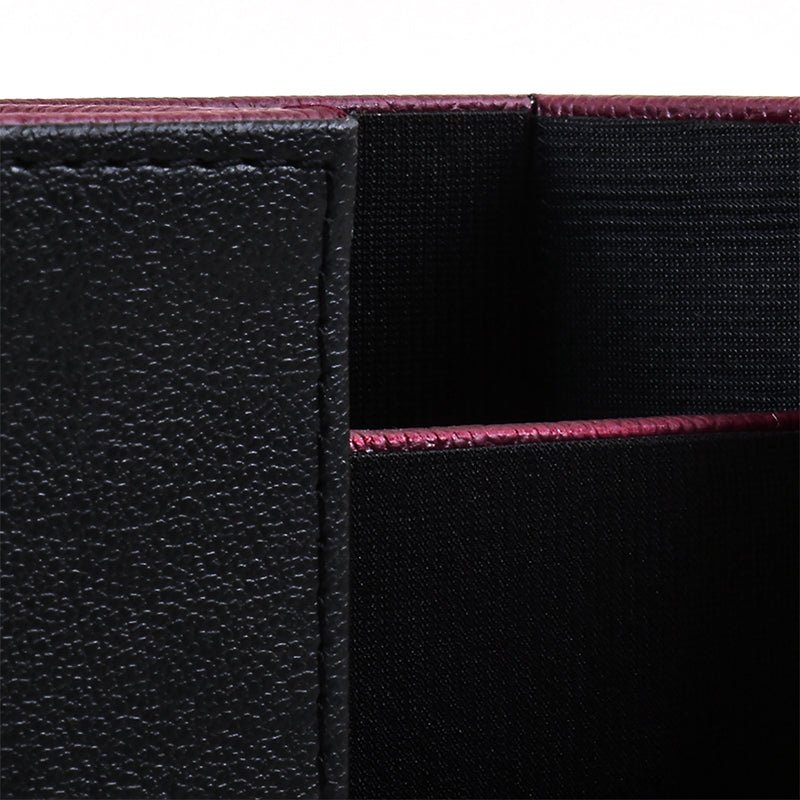 Tisca Faux Leather Desk Organizer - Black media 5