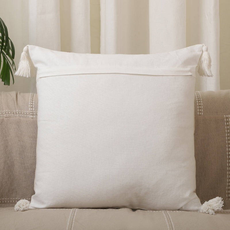 Vintage Garden Embroidered Cotton Cushion Cover-Set of Two media 5