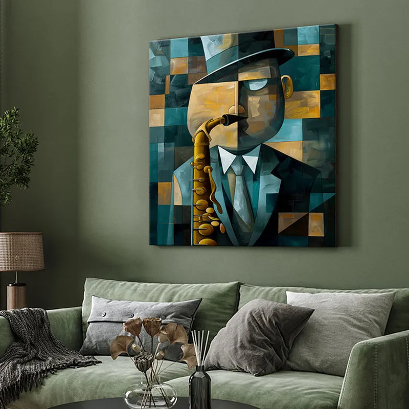 Jazz Musician Wall Painting media 4