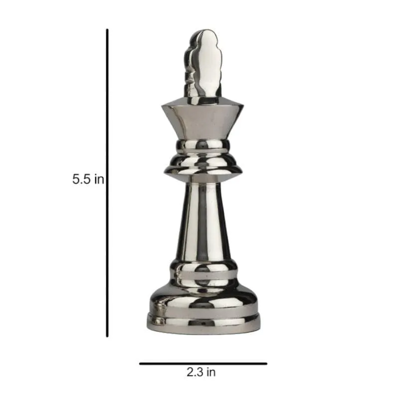 Chess Charm King Showpiece - Silver media 6