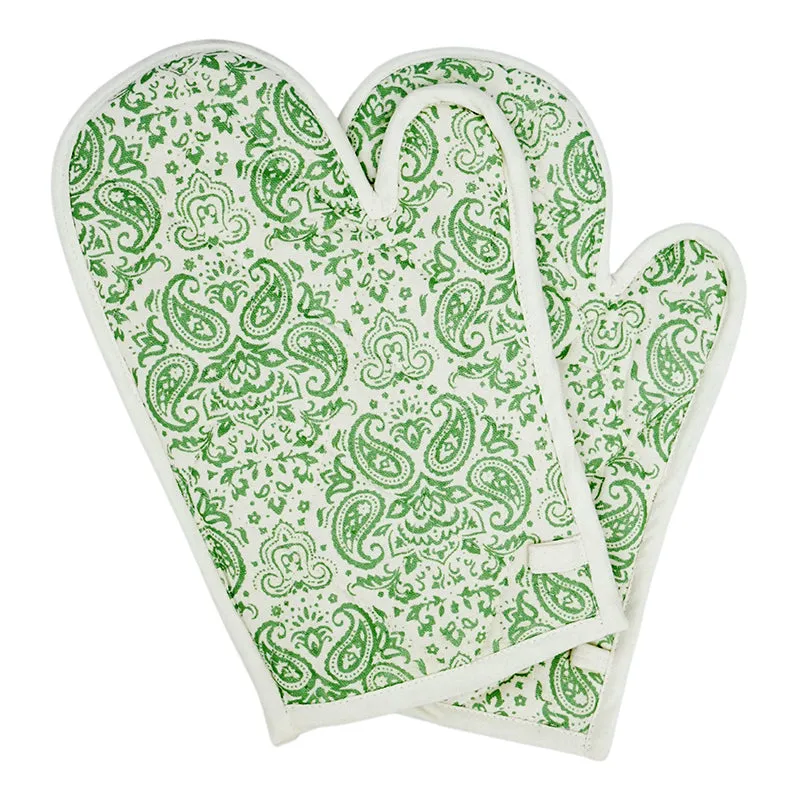 Swayam Tapsi Kitchen Gloves (Green) - Set Of Two media 5