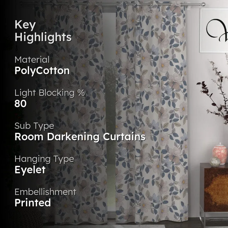 Floral Drift Curtains - Set of Two media 2