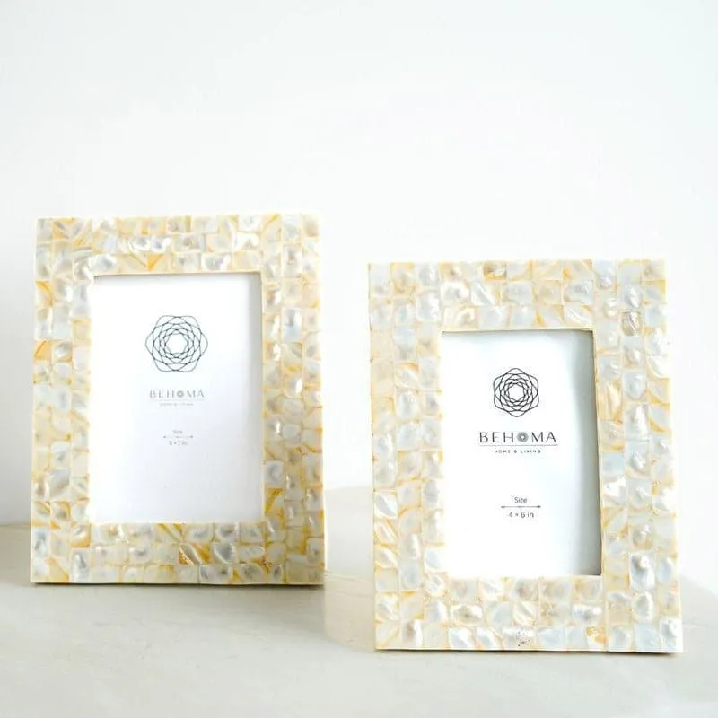 Pearl Perfect Table Photo Frame (White) - Set Of Two media 3
