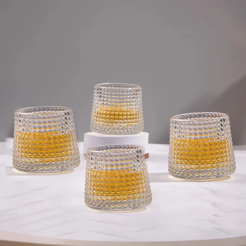 Baron Glass Round Scotch Glasses (350 mL Each) - Set Of Four media 1