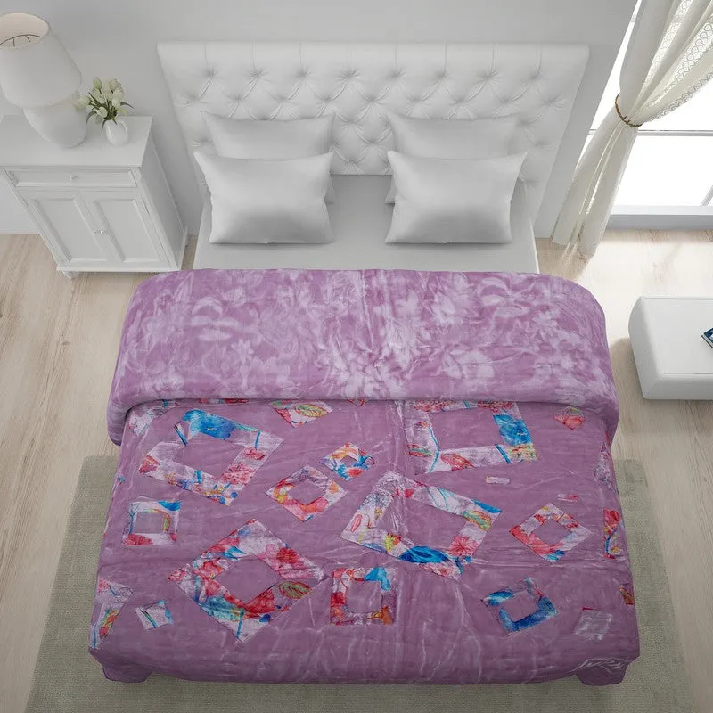 Monte Carlo Mystic Meadow Blanket (Purple) - 900 GSM media 5