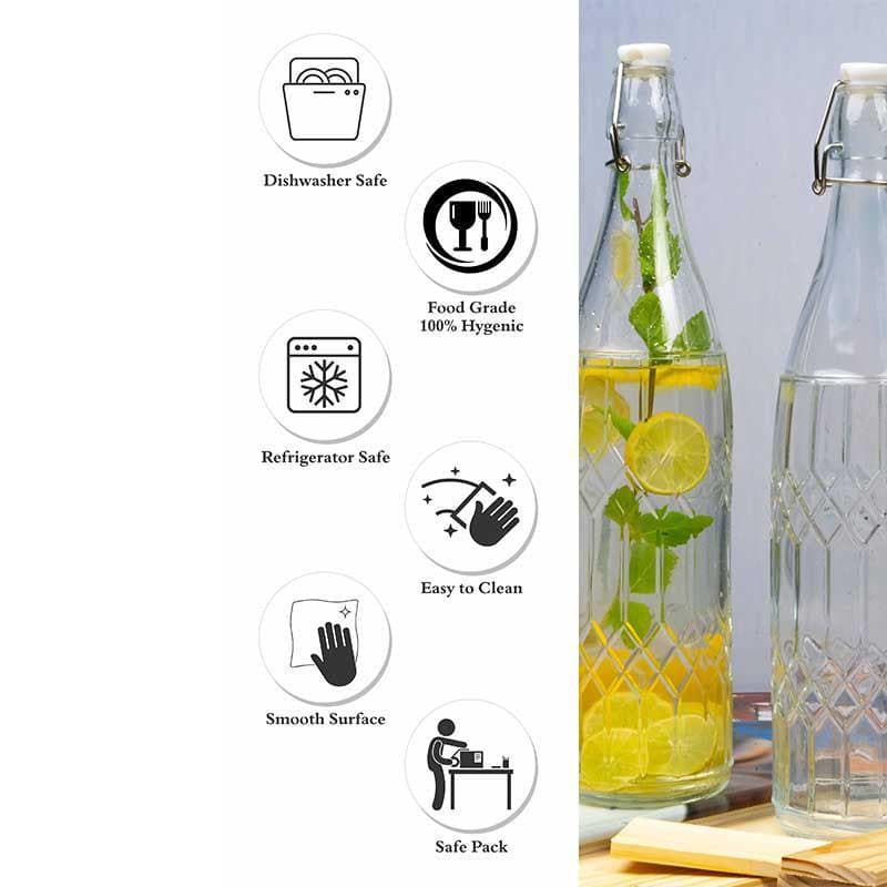 Crystie Glass Water Bottle - Set of Two media 6