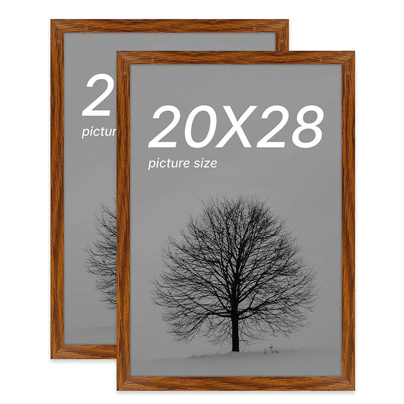 Driftwood Sky Rectangle Photo Frame (Brown) - Set Of Two media 3