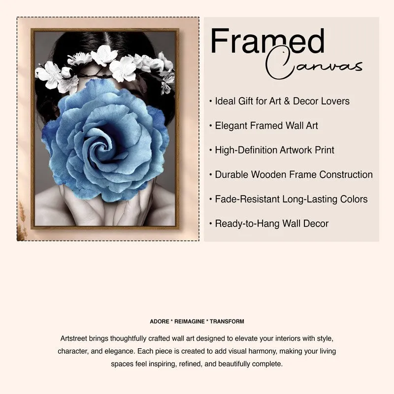 Her in Bloom Canvas Wall Art With Frame media 6
