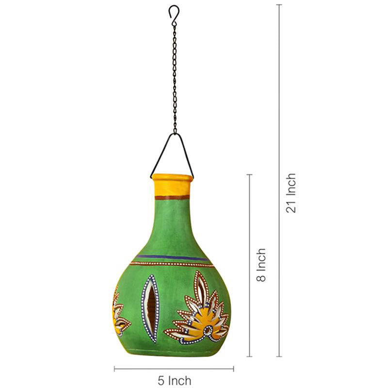 Shahiqa Terracotta Ceiling Lamp - Green media 5