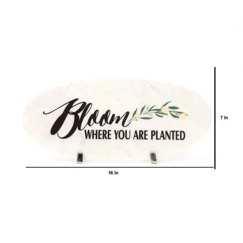 Bloom Bright Printed Marble Showpiece media 4