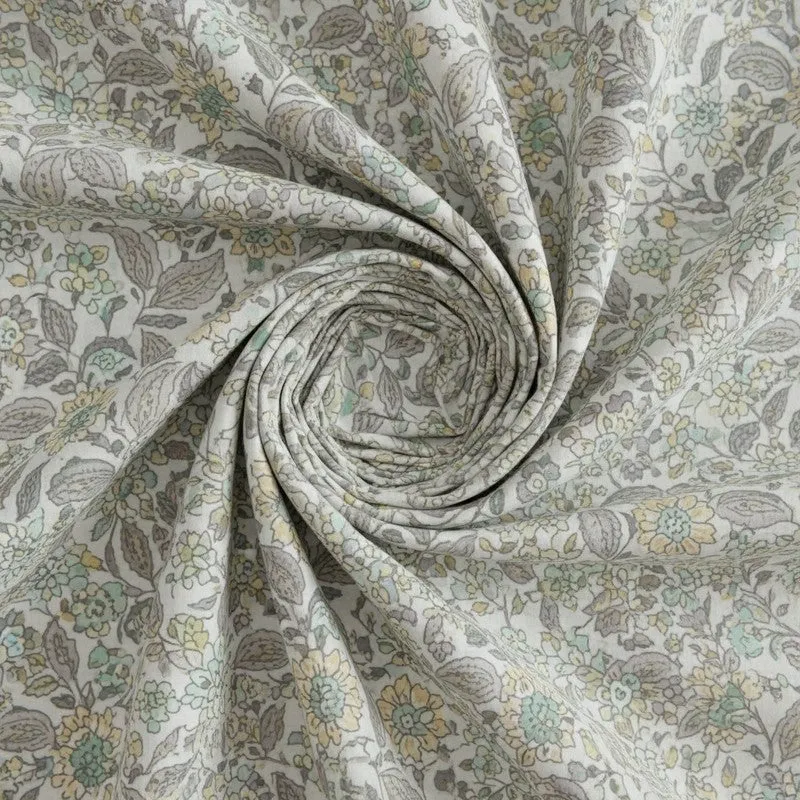 Rigavo Floral Cotton Bedsheet (Pale Yellow) - 160 TC media 5