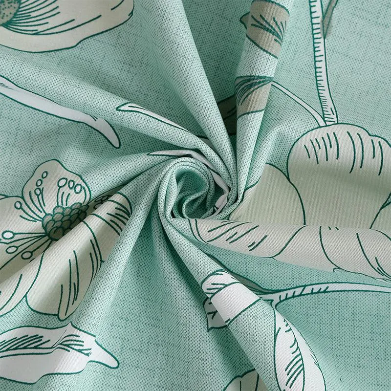 Swayam Aster Floral Cotton Comforter (Green) - 150 GSM media 5