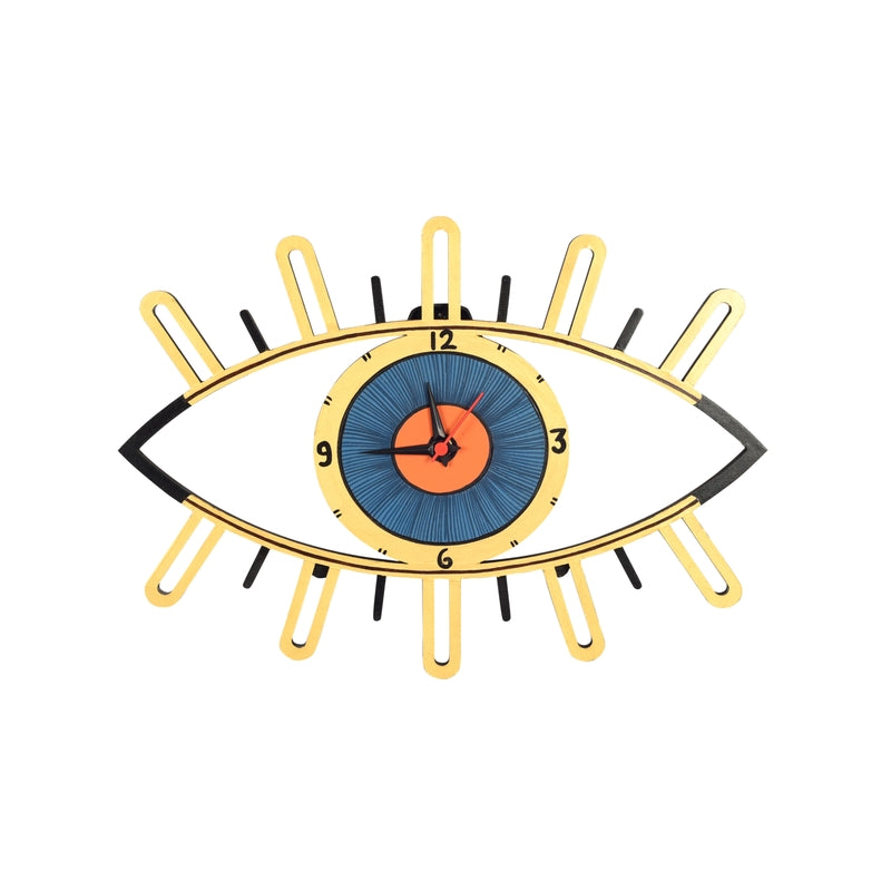 Eye Glare Wooden Wall Clock media 9