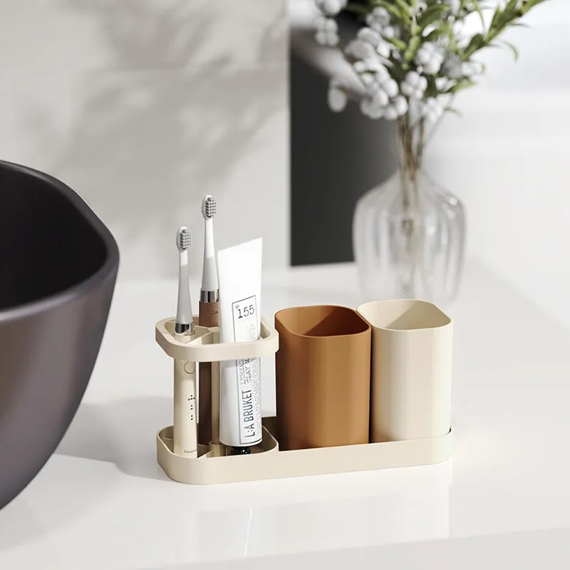 Brush Chic Plastic Tooth Brush Holder media 1