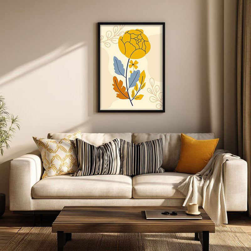 Summer Breeze Archival Canvas Wall Art - Black Frame