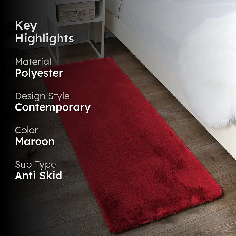Luxe Neo Runner Rug - Maroon media 2